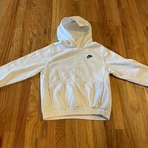 Nike - Hooded Sweatshirt, White, Boys XL